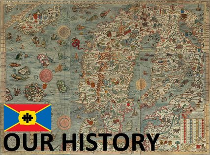 Vintage map depicting our historical roots