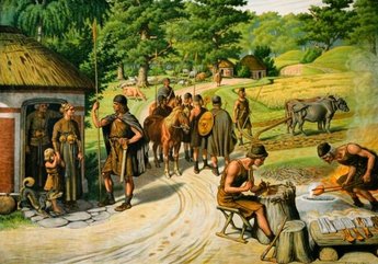 Daily life during the Nordich Bronze Age.